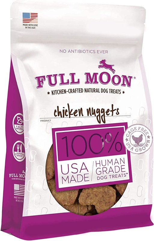 FULL MOON CHICKEN NUGGETS HEALTHY ALL NATURAL DOG TREATS - 12 OZ