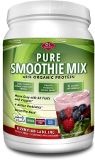 OLYMPIAN LABS PURE SMOOTHIE MIX ORGANIC VEGAN PROTEIN POWDER - 18.9 OZ