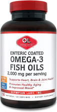 OLYMPIAN LABS ENTERIC COATED OMEGA 3 FISH OILS - 120 ADET