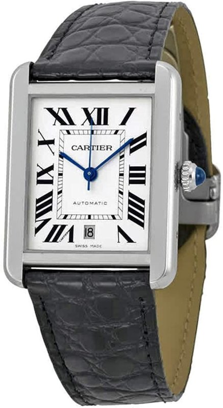 CARTIER MEN'S W5200027 AUTOMATIC DISPLAY BLACK WATCH - 31 MM