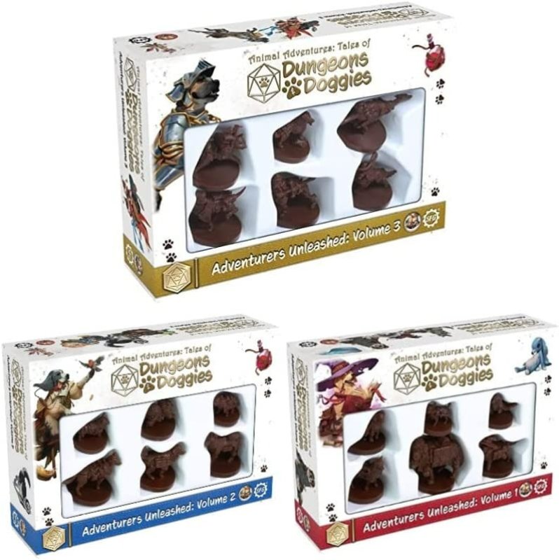 STEAMFORGED ANIMAL ADVENTURES DOGGIES AND DUNGEONS VOLUME 1-3 BUNDLE - 3 ADET