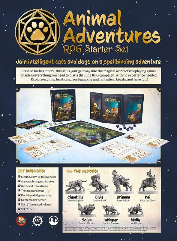 STEAMFORGED ANIMAL ADVENTURES: RPG STARTER SET