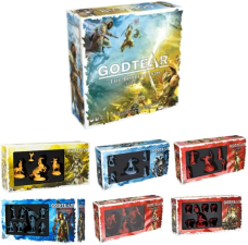 STEAMFORGED GODTEAR THE BORDERLANDS STARTER SET BUNDLE WITH HELENA, LORSANN, MAXEN, KAILINN, KEERA, AND MOURNBLADE CHAMPION EXPANSION SETS - 7 ADET