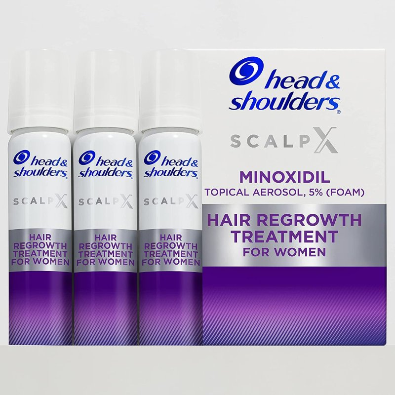 HEAD & SHOULDERS SCALP X 5% MINOXIDIL HAIR REGROWTH TREATMENT FOR WOMEN - 3'LU SET - 2.11 FL OZ