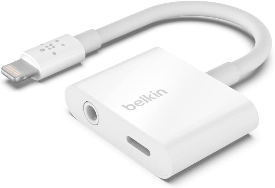 BELKIN LIGHTNING TO 3.5MM AUDIO CABLE + AUDIO CHARGER SPLITTER