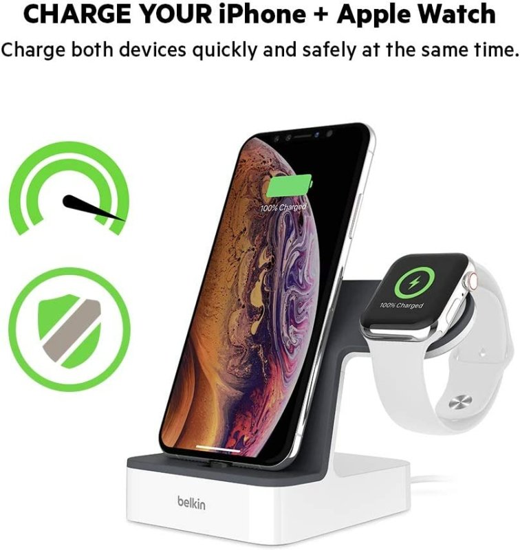 BELKIN 2-IN-1 IPHONE & APPLE WATCH CHARGING DOCK