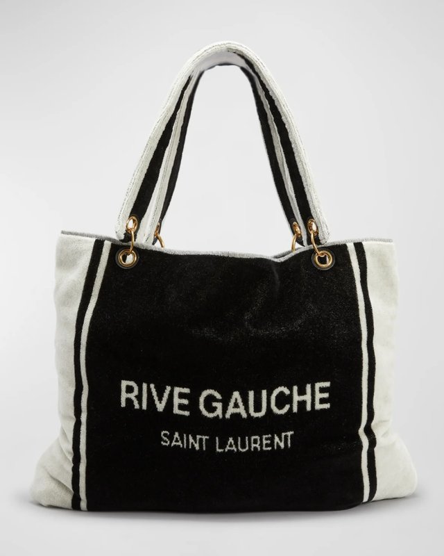 BURBERRY CABAS RIVE GAUCHE TOWEL TOTE BAG