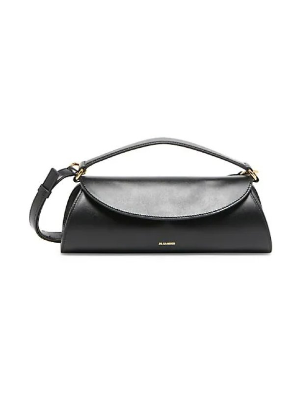 JIL SANDER SMALL CANNOLO LEATHER SHOULDER BAG