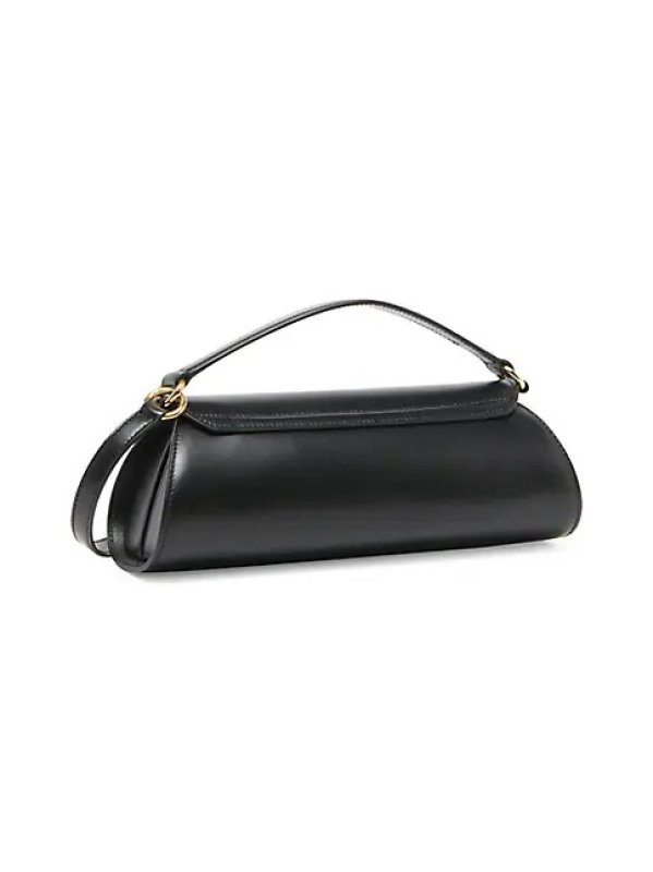 JIL SANDER SMALL CANNOLO LEATHER SHOULDER BAG