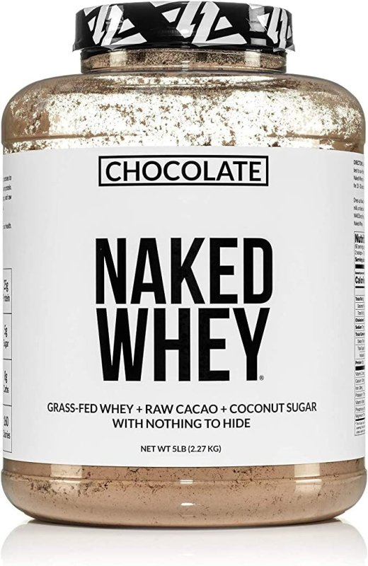 NAKED NUTRITION WHEY PROTEIN SUPPLEMENT POWDER - CHOCOLATE - 2.27 KG