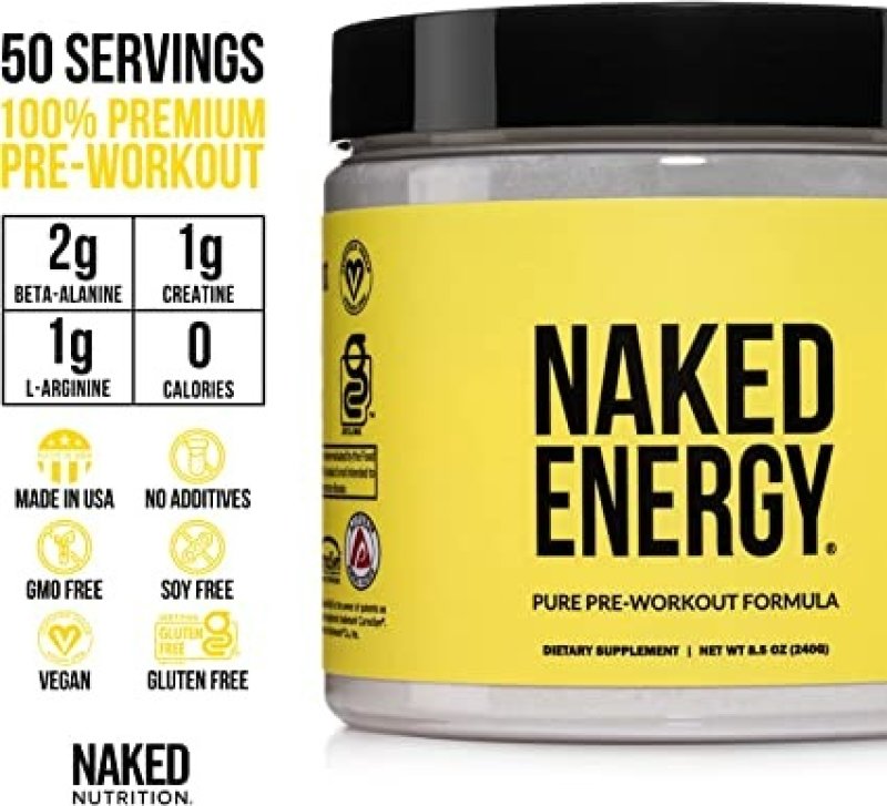 NAKED ENERGY – PURE PRE WORKOUT POWDER - 232 G