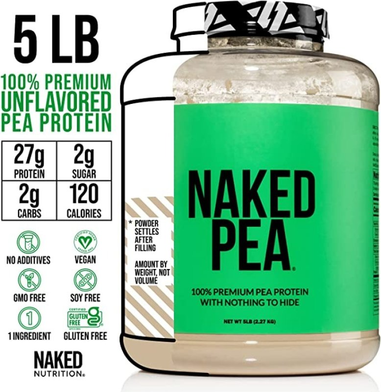 NAKED NUTRITION 100% PEA PROTEIN POWDER - 2.27 KG
