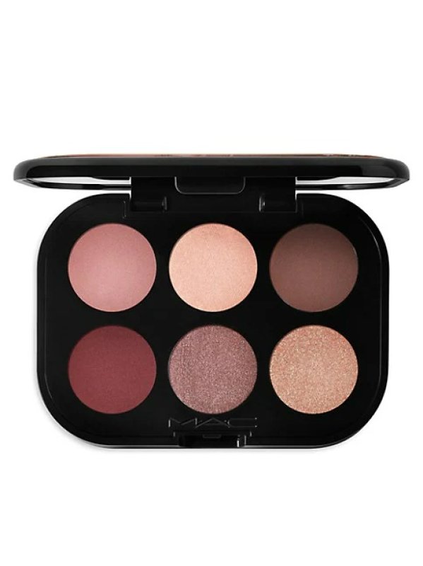 MAC CONNECT IN COLOR EMBEDDED IN BURGUNDY EYESHADOW PALETTE