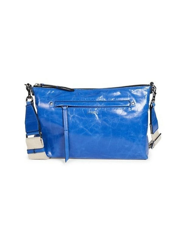 ISABEL MARANT NESSAH PATENT LEATHER SHOULDER BAG