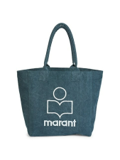ISABEL MARANT SMALL YENKY CANVAS LOGO TOTE BAG