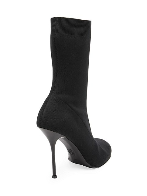 ALEXANDER MCQUEEN SOCK STILETTO BOOTS