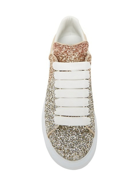 ALEXANDER MCQUEEN GLITTER OVERSIZED SNEAKERS