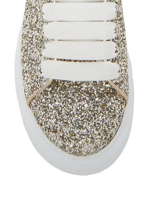 ALEXANDER MCQUEEN GLITTER OVERSIZED SNEAKERS