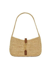 SAINT LAURENT LE 5 A 7 MINI IN RAFFIA