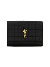 SAINT LAURENT CASSANDRE MATELASSé CARRé FLAP POUCH IN QUILTED LEATHER