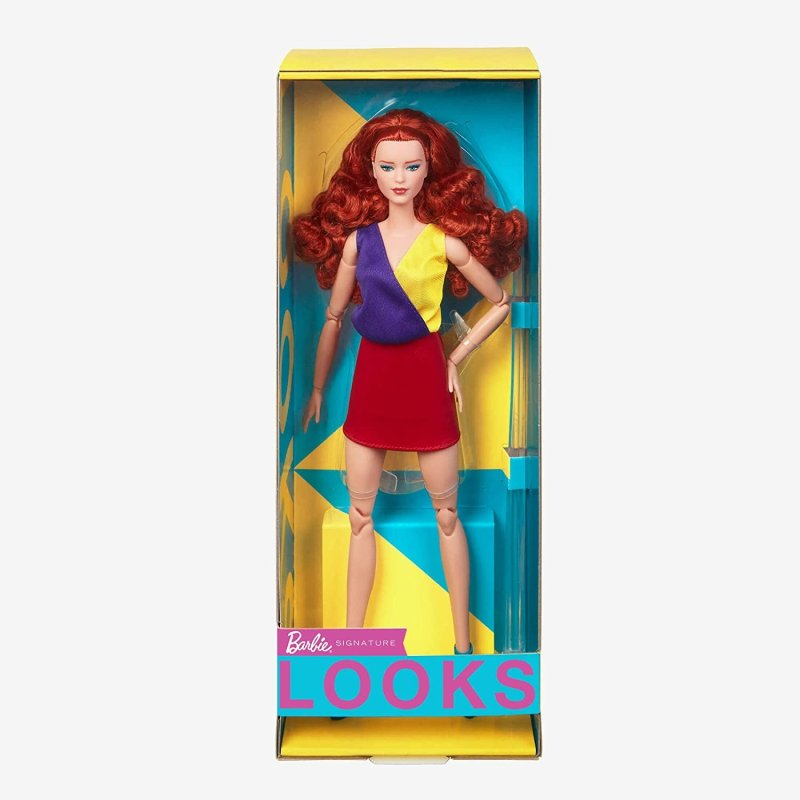 BARBIE LOOKS DOLL WITH CURLY RED HAIR