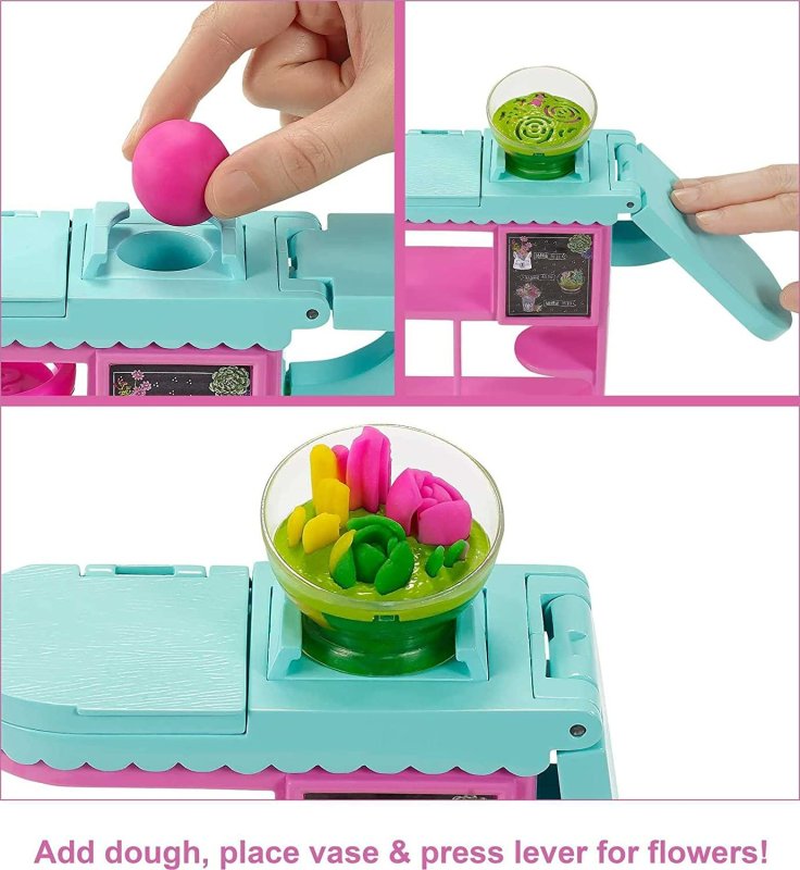 BARBIE FLORIST DOLL & PLAYSET - FLOWER-MAKING STATION