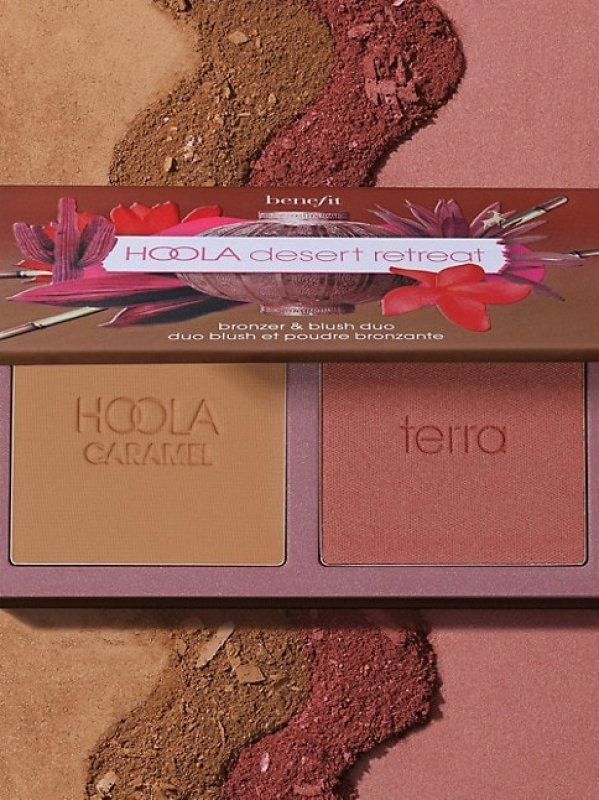 BENEFIT COSMETICS HOOLA SECRET OASIS MINI BRONZER & BLUSH DUO