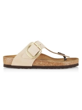 BIRKENSTOCK GIZEH BIG BUCKLE LEATHER SANDALS