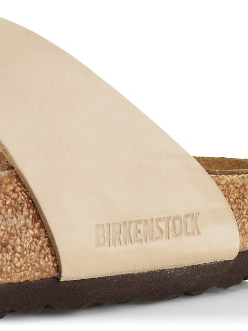 BIRKENSTOCK GIZEH BIG BUCKLE LEATHER SANDALS