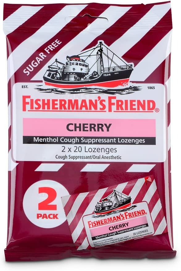 FISHERMAN'S FRIEND COUGH SUPPRESSANT AND SORE THROAT LOZENGES - 40 ADET
