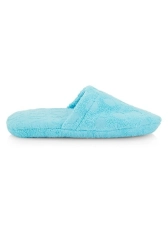 VERSACE TERRY JACQUARD LOGO ON REPEAT SLIPPERS
