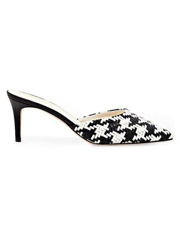 PROTA FIORI IVY 75MM PIED DE POULE APPLE SKIN MULES