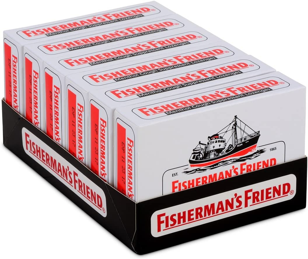 FISHERMAN'S FRIEND ORIGINAL EXTRA STRONG LOZENGES, MENTHOL, 38 ADET - 6 PAKET