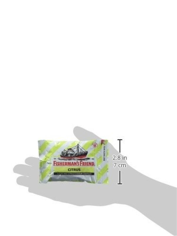 FISHERMAN'S FRIEND CITRUS FRAVOUR LOZENGES SUGAR FREE CANDY 25G -2 PAKET