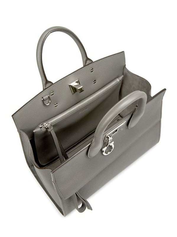 FERRRAGAMO LEATHER SATCHEL