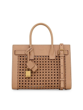 SAINT LAURENT SAC DE JOUR BABY IN CANEWORK VEGETABLE-TANNED LEATHER