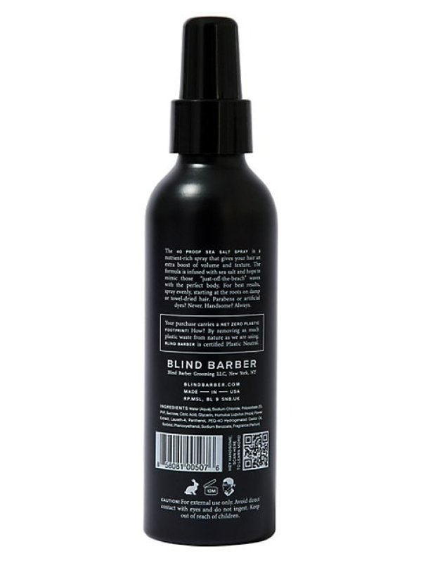 BLIND BARBER 40 PROOF SEA SALT SPRAY - 5 OZ