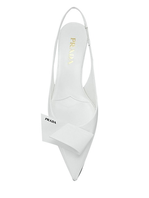 PRADA HALF BOW 45MM SLINGBACKS