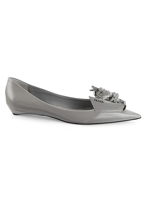 PRADA SCULPTURAL FLORAL 15MM FLATS