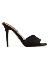 VALENTINO GARAVANI NITE-OUT SATIN SLIDE SANDALS