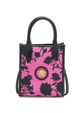 VERSACE MINI FLORAL BOOK TOTE BAG