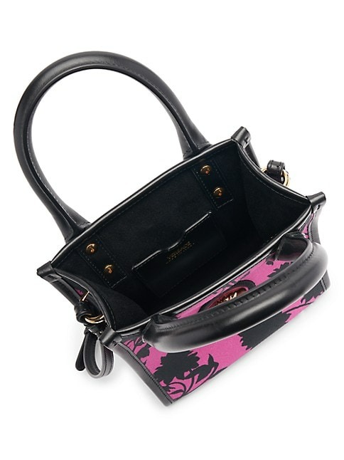 VERSACE MINI FLORAL BOOK TOTE BAG