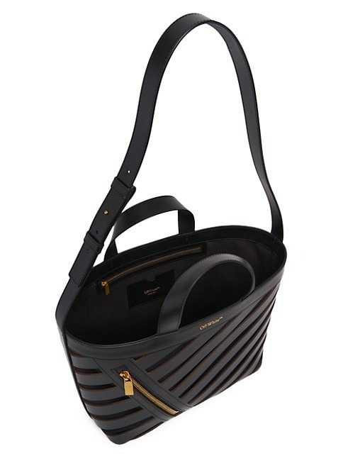 OFF-WHITE CUT-OUT DIAGONAL TOTE BAG