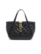 VERSACE MINI GRECA QUILTED LEATHER TOTE BAG