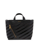 OFF-WHITE CUT-OUT DIAGONAL TOTE BAG