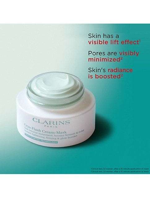 CLARINS CRYO-FLASH INSTANT LIFT EFFECT & GLOW BOOSTING FACE MASK - 2.5 FL OZ