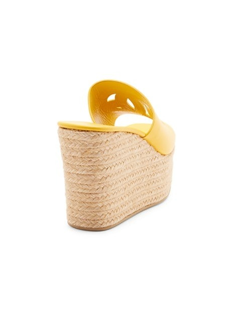 DOLCE&GABBANA 60MM CARRETTO INTERLOCK WEDGE ESPADRILLE SANDALS