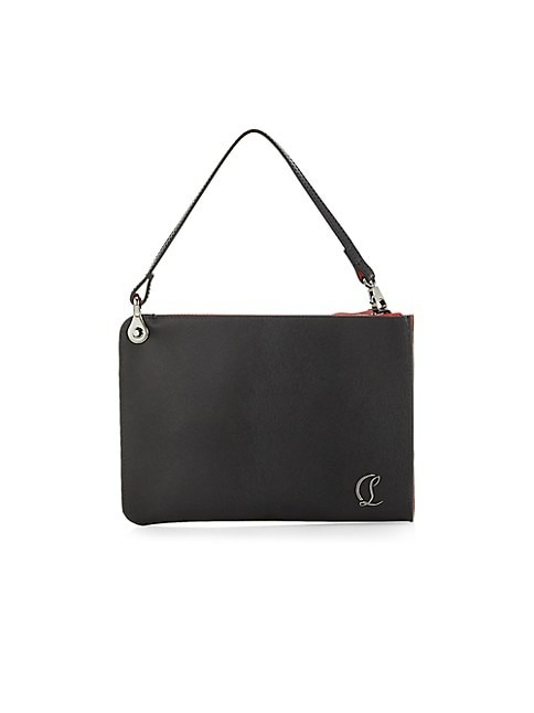 CHRISTIAN LOUBOUTIN LEATHER ZIP POUCH