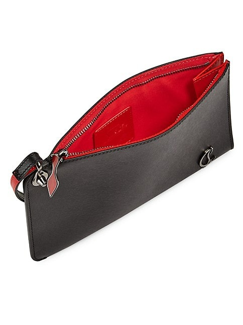CHRISTIAN LOUBOUTIN LEATHER ZIP POUCH