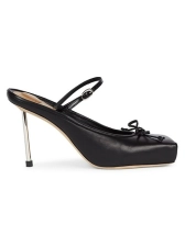 JACQUEMUS LES CHAUSSURES LEATHER BALLERINA PUMPS